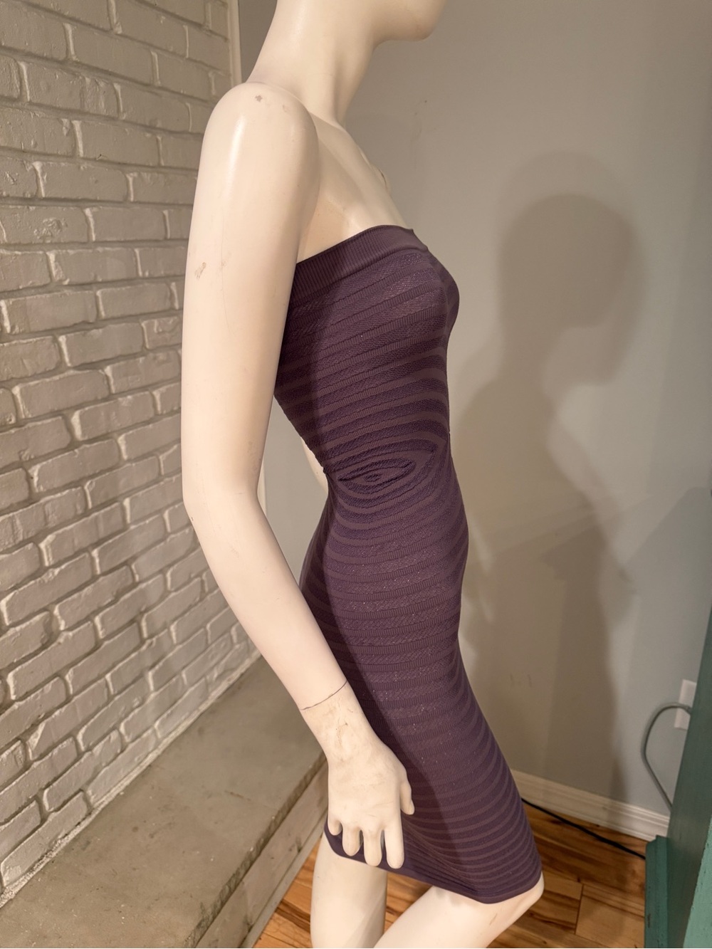 Intimately Free People Purple Strapless Bodycon Midi XS/S NWOT Super Stretch - Picture 12 of 15